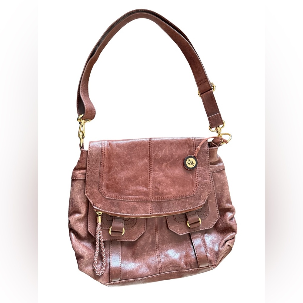 The Sak Leather Shoulder Bag Large